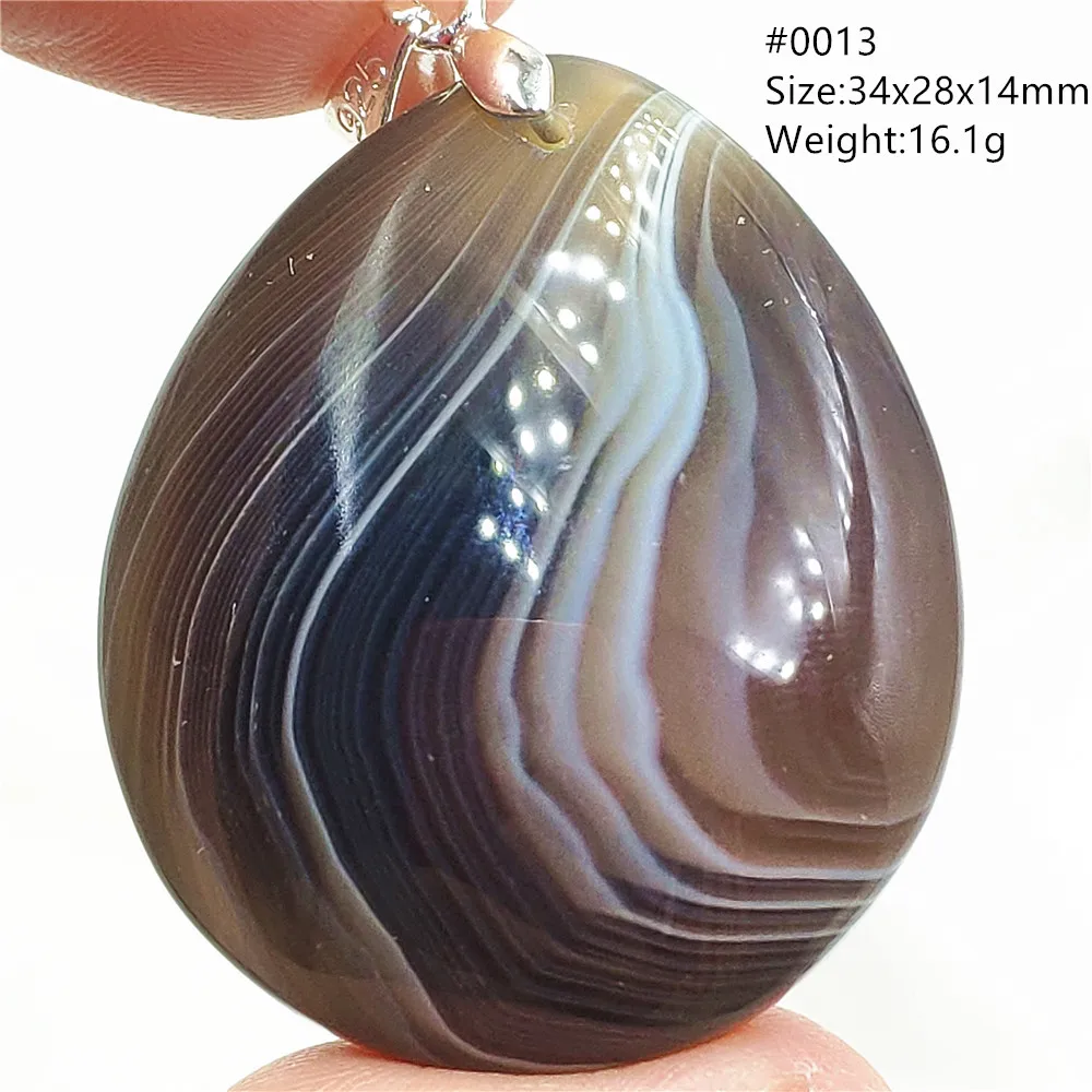 

Natural Persian Agate Pendant Necklace Water Drop For Women Men Gemstone Black Agate Jewelry Bead Best Gift Stone AAAAAA