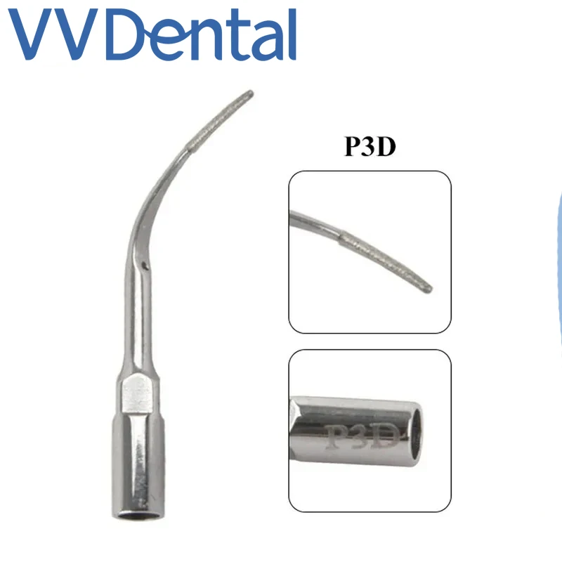 VVDental Ultrasonic Scaler Tip P3D Fit Endodontics Endo Perio Scaling Tips for EMS WOODPECKER UDS Endodontics Periodontics