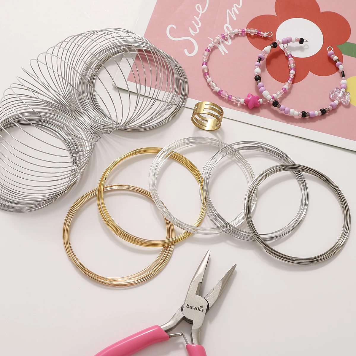 200/100 Lingkaran/Lot Kawat Lo - Memory Wire Bracelet ulasan dan harga