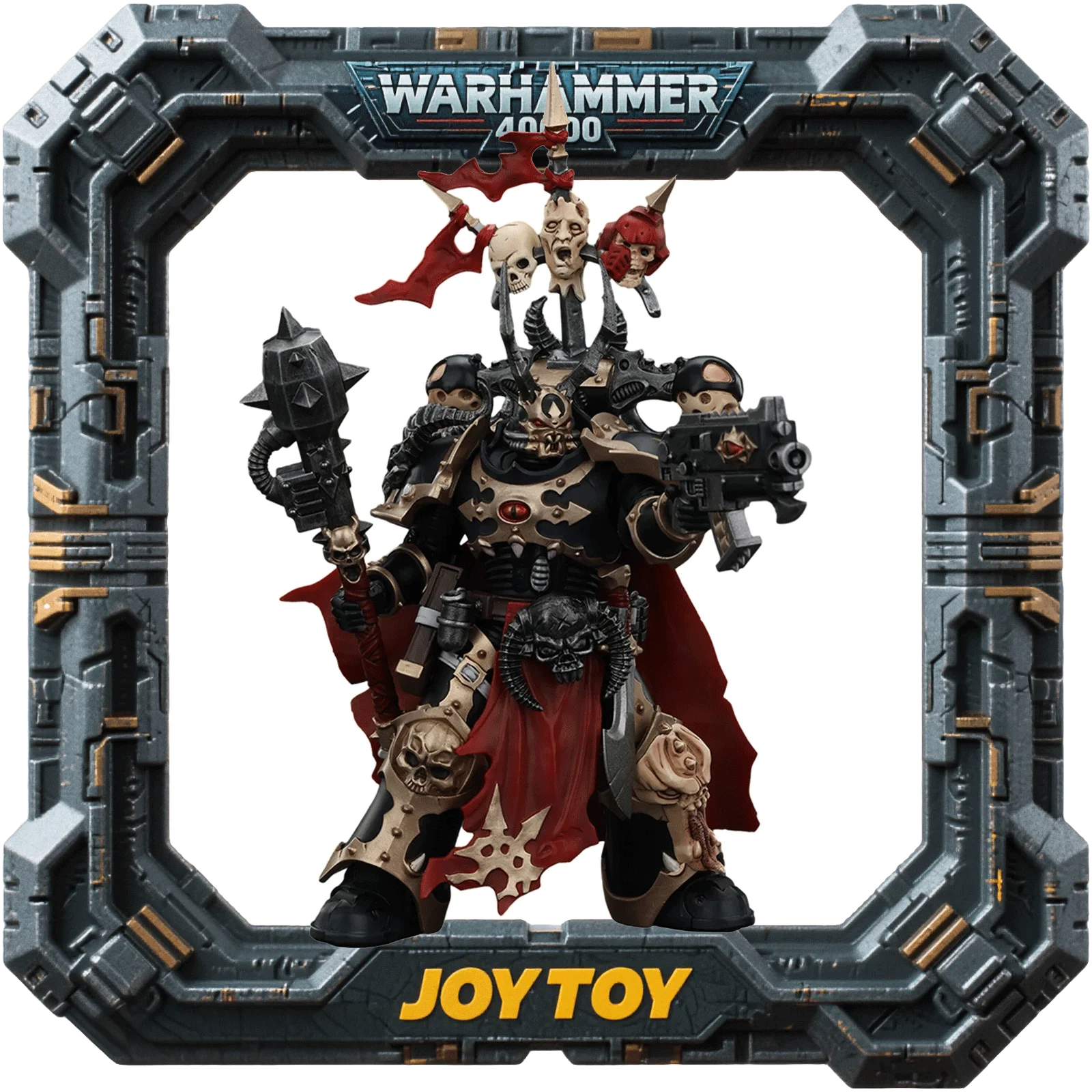 

JOYTOY Warhammer 40000 1/18 Scale Chaos Space Marines Black Legion Action Figures 5 Weapon Variants