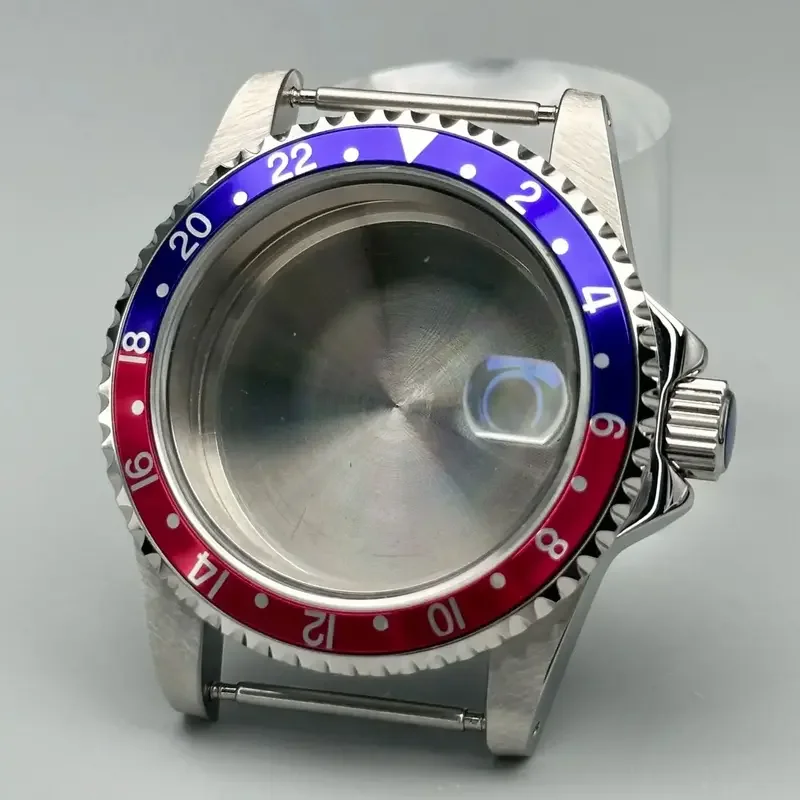 39.5mm nh35 caixa vintage vidro de safira inoxidável moldura de 120 clique para seiko mod acessórios movimento nh35/nh36 28.5mm data dial