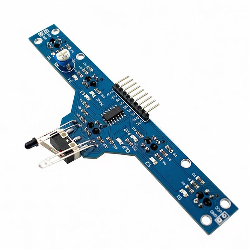 5-Way Tracing Sensor Module, TCRT5000 Based Tracking Board for Smart Car Line Following Projec