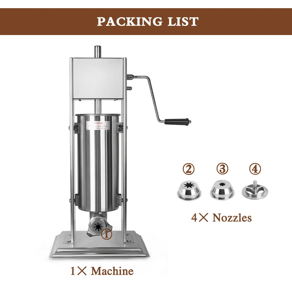 ITOP Manual Churros Maker 5L/7L/10L/15L Vertical Spanish Churrera Machine Heavy Duty Stainless Steel With 4 Nozzles Commercial