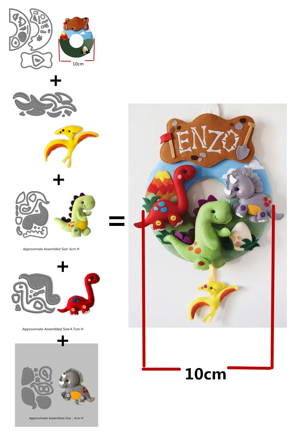 ورأى ديناصور عيد الميلاد المعادن قطع يموت عيد ميلاد الأطفال هدية الخياطة الباب شنقا البيض العشب سكرابوكينغ ورقة بطاقة الحرفية