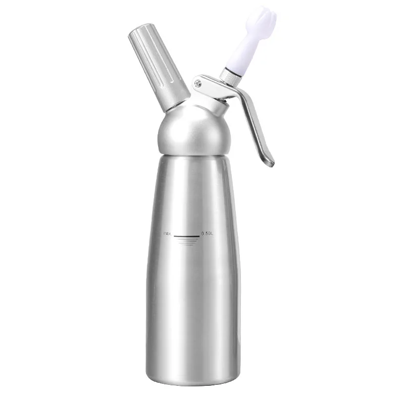 Stainless Steel Cream Gun Frother Cream Gun Milk Whisk Coffee Flower Gun Fresh Cream Foaming Ice Cream