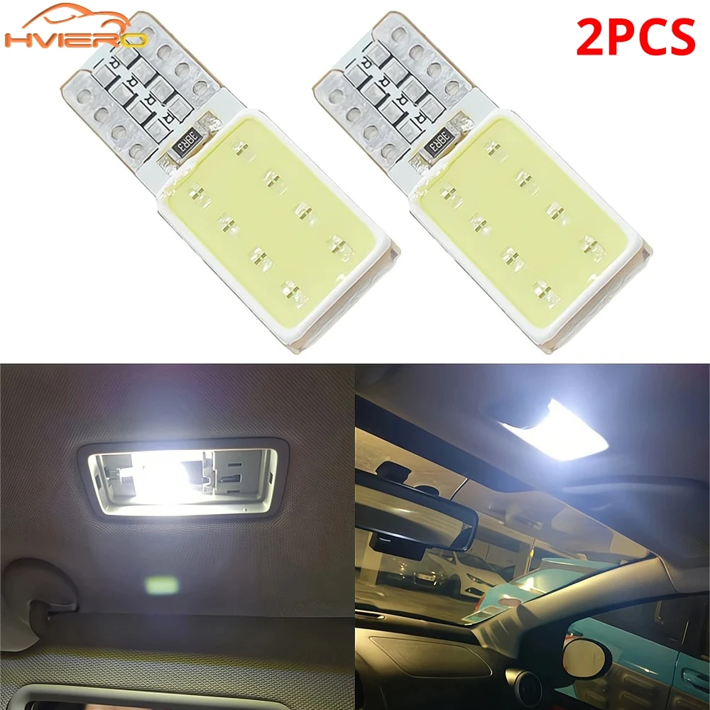

2X T10 COB 16LED Wedge Canbus W5w Лампа Автомобильные мобильные парковочные фонари Боковой знак Внутренняя купольная лампа для чтения указателя поворота Номерный знак