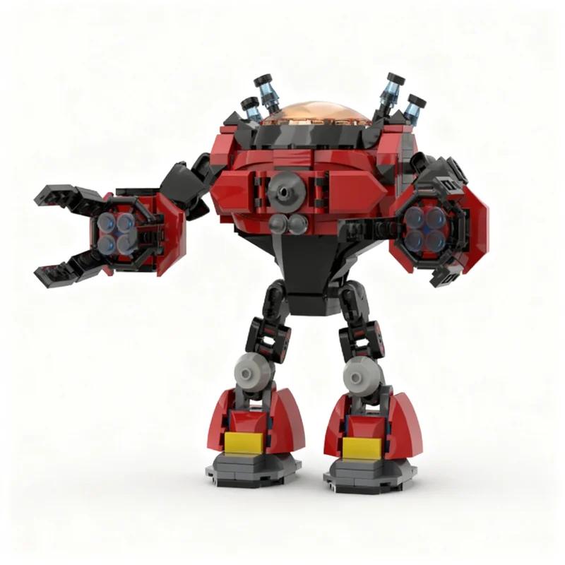 

326PCS MOC Creative Eggman Egg Crusher Model DIY Ideas Toy Assembly Puzzle Birthday Gift Custom Building Blocks Gifts