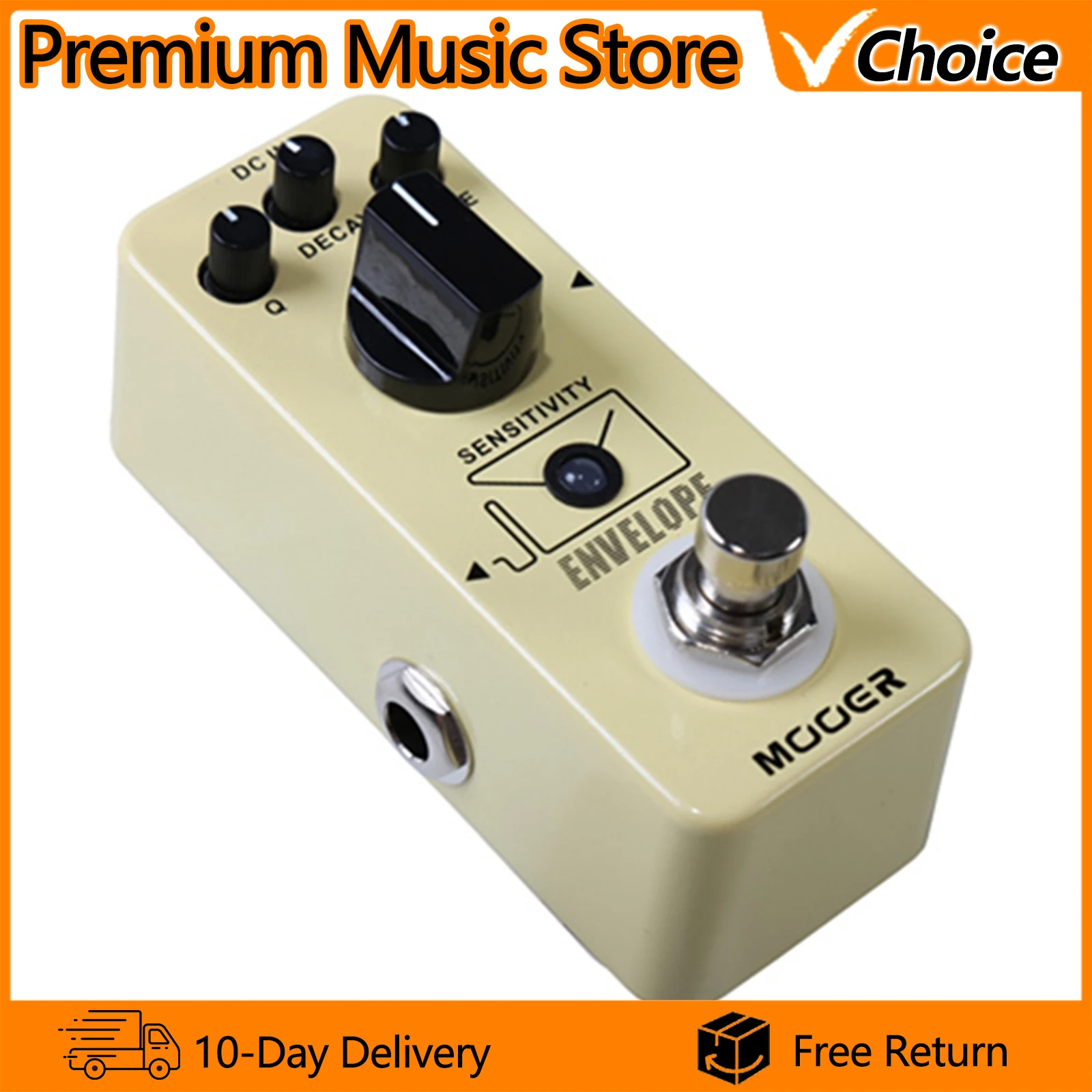 MOOER Envelope Guitar Effect Pedal Analog Auto Wah Envelope Filter True Bypass Pedal for Electric Guitar Bass Accessories