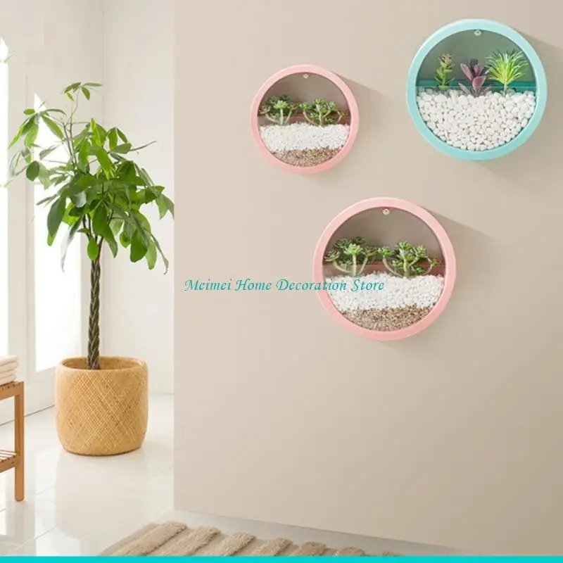 H7BF Children Safe Wall Mounted Planter Lightweight Design For Pet Friendly Households