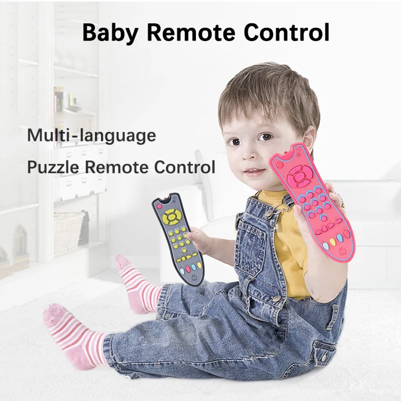 Music Mobile Phone TV Remote Control Car Key Baby Early Educational Toys Electric Numbers English Learning Toys Gift For Newborn