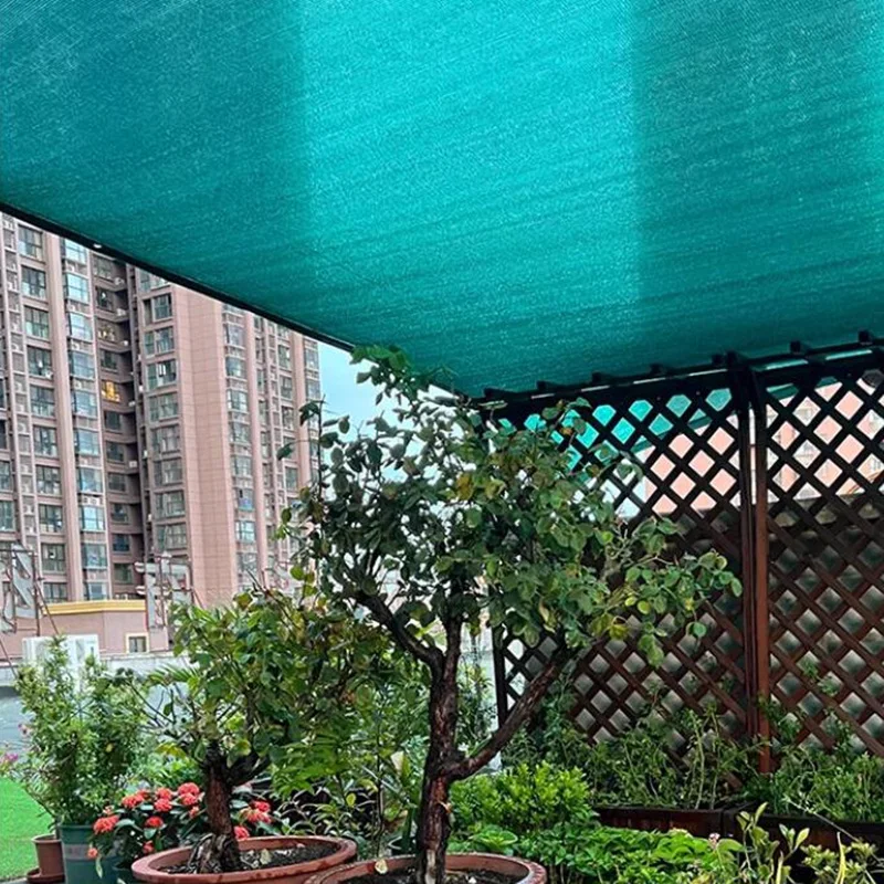 3 Pin Dark Green HDPE High‑Density UV Blocking Sun Shade Mesh Outdoor Garden Plant Cover for Greenhouse