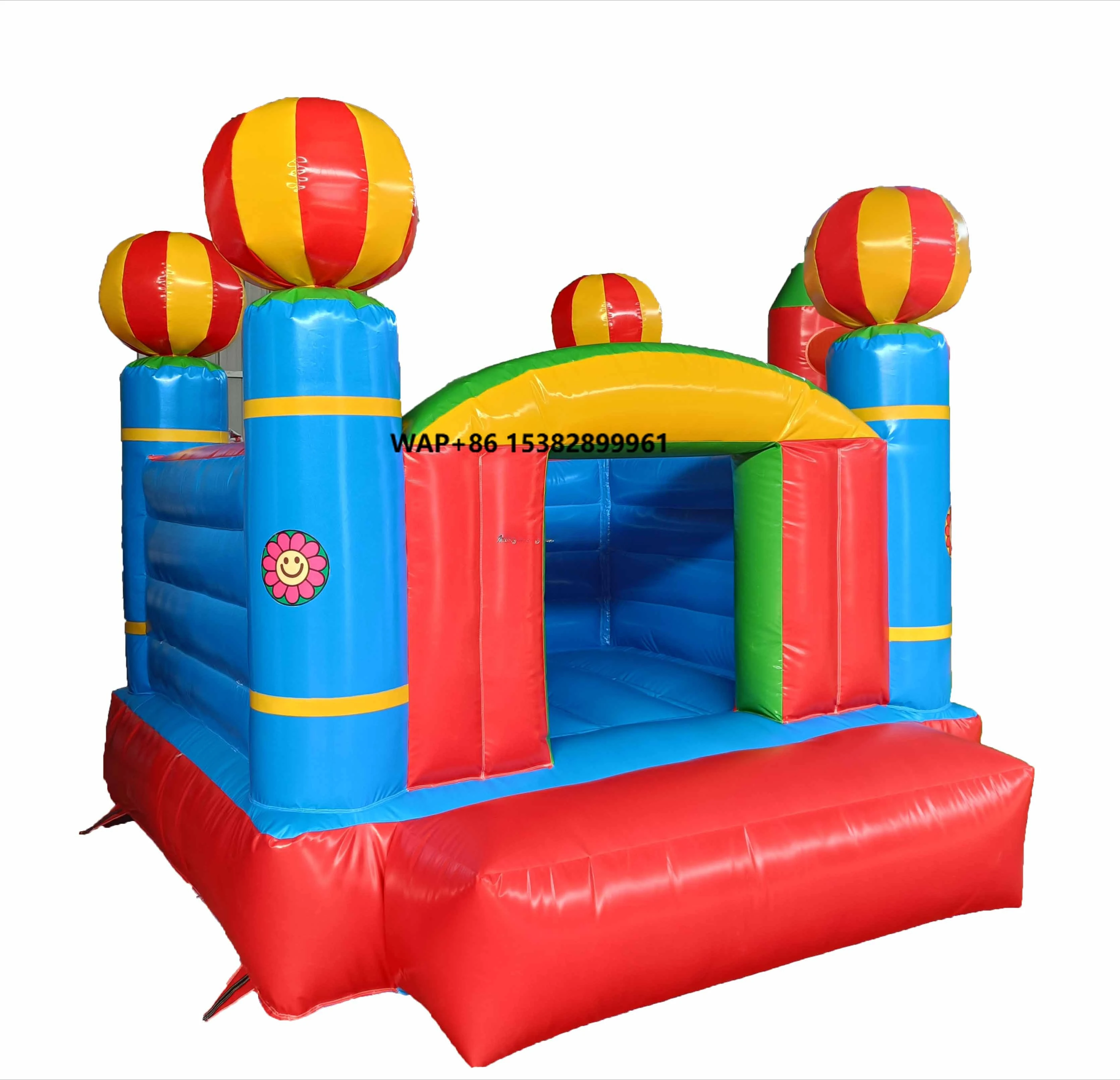 

White Outdoor Inflatable Bouncer Castle with Blower 3mx3m Inflatable Toys Including Bounce House