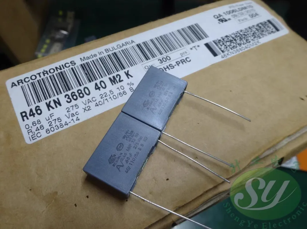 10PCS AV R46 0.68uf/275VAC 680nf u68 684 Brand New 22mm Film Capacitor