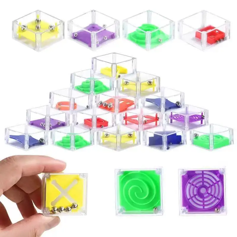 Mini Balance Ball Maze Stress Relief Ball Maze Game Palm Stress Relief Puzzle Thinking Toy