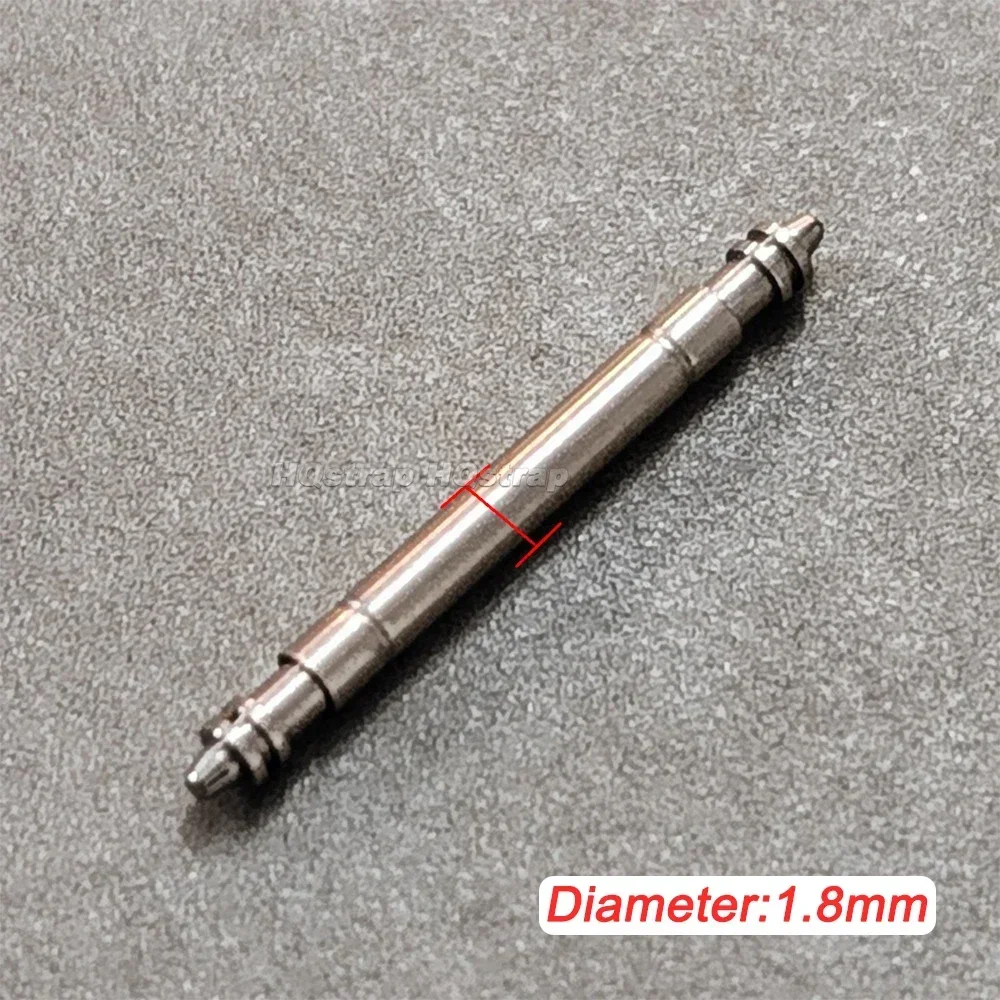 5pcs Big Fat Spring Bars 1.5/1.8/2.0mm Diameter Watch Band Pin for Rolex 19.5 20.5 21.5mm 316L Stainless Steel Durable Link Pins