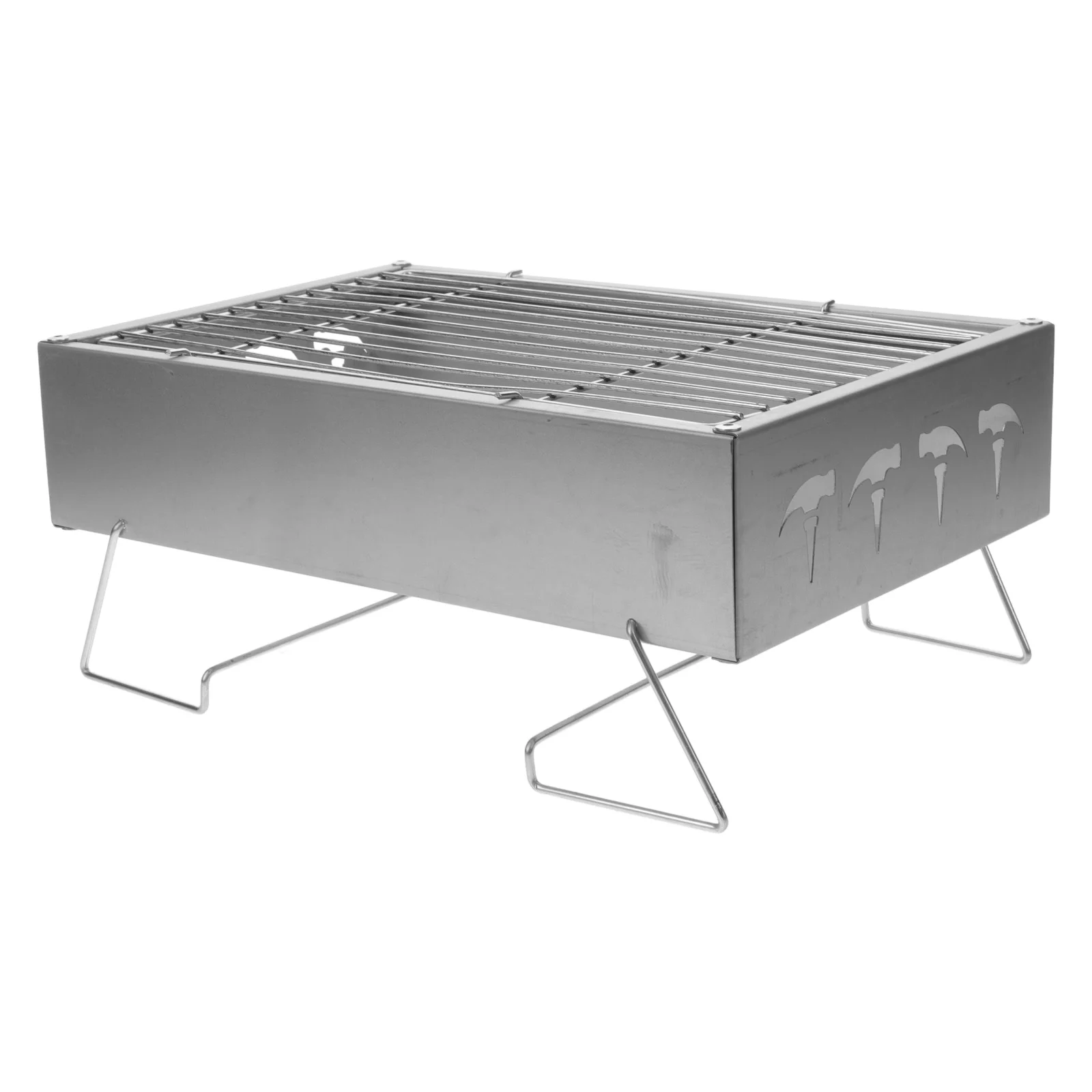 

s Outdoor Foldable BBQ Grill Portable Camping Stove Mini Stainless Steel Durable Heat Resistant barbecue rack camping grill rack