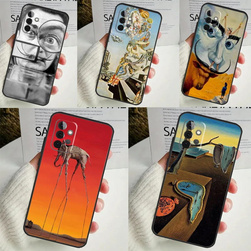 Salvador Dali Art Cover For Samsung Galaxy A34 A35 A14 A15 A25 A53 A33 A13 A52 A32 A12 A51 A71 A54 A55 Case