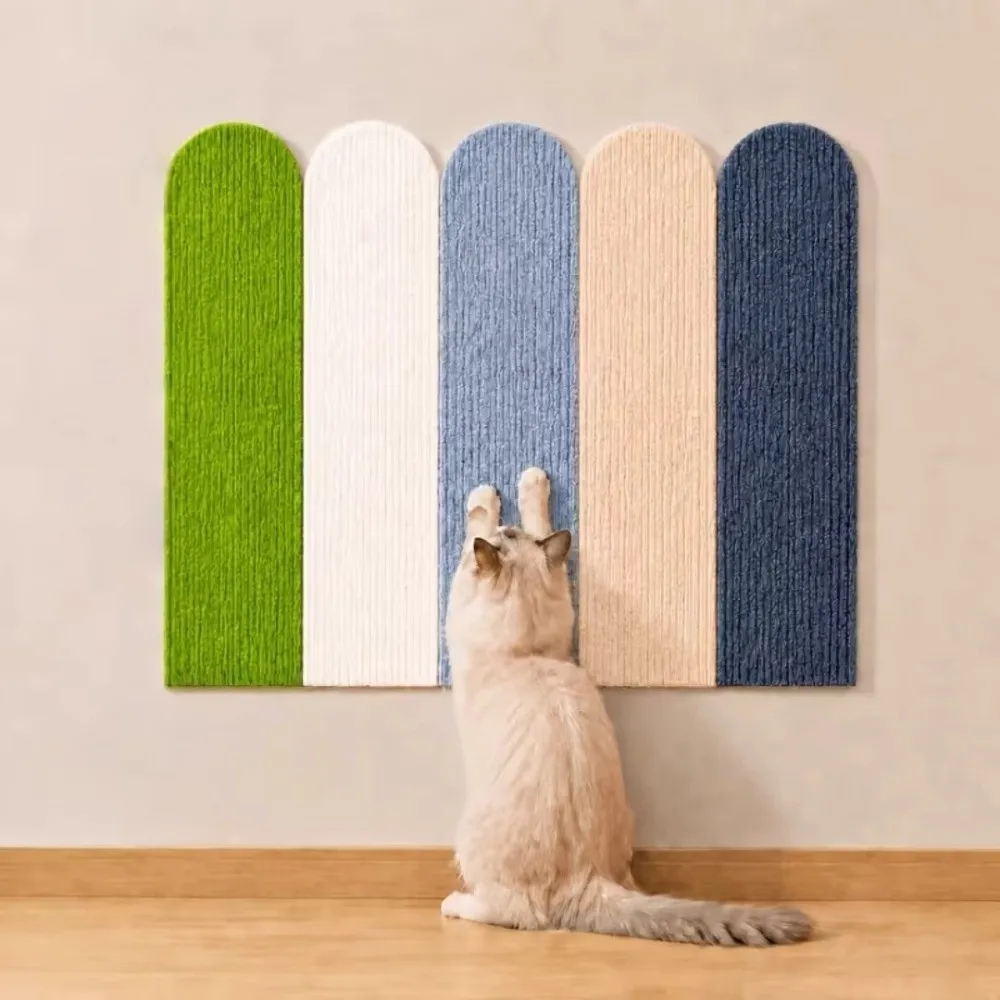 Self-Adhesive Cat Scratching Board Wear-Resistant No Shedding Wall Sticker Non-Damaging To Claws Wall-Mounted Cat Scratcher Mat