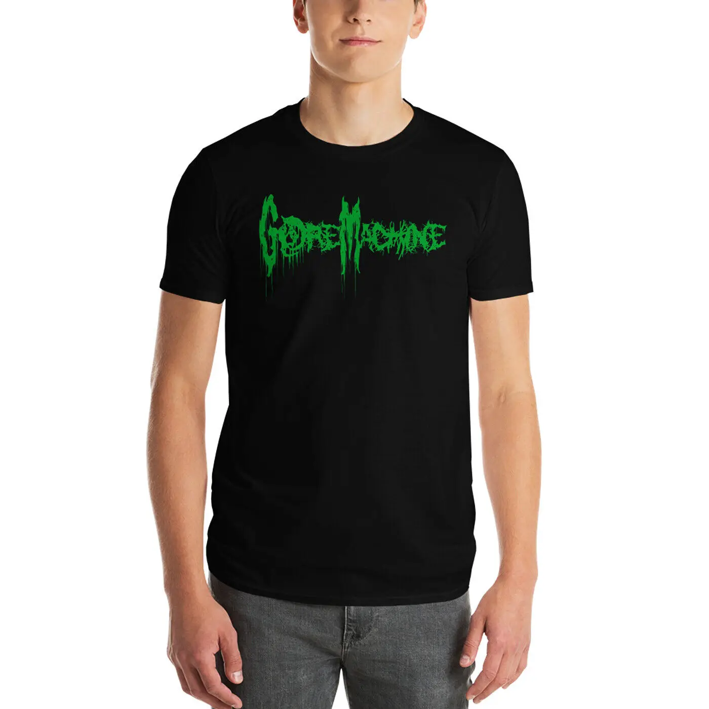 Gore Machine Logo Black T Shirt New Devourment Carcass Cannibal Corpse Metal