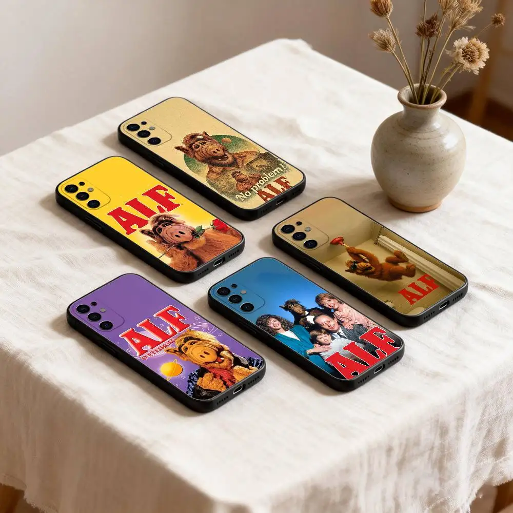 

TV A-ALF Phone Case For Samsung S26,25,24,23,22,21,20,30,Ultra,Plus,Fe,Lite Black Shell