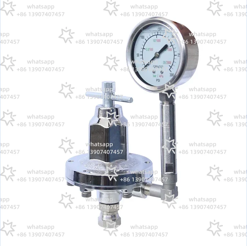 Pneumatic diaphragm pu-mp, paint coating, high flow an-ti blocking stainless steel regulator, back pressure, reducing valve