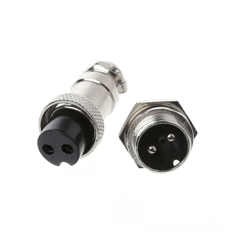 Aviation Plug Male & Female Wire Panel Metal Connector 16mm 2/3/4/5/6/8/9 Pin