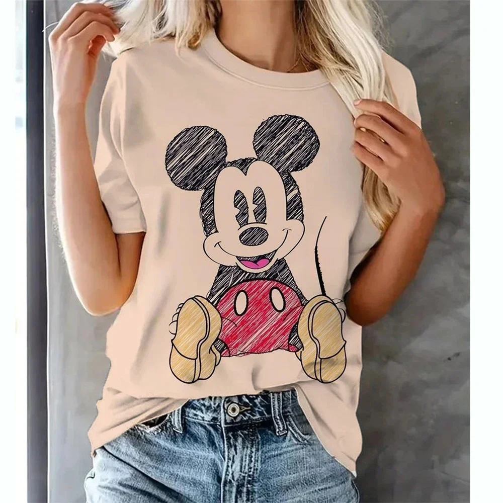 Disney cartoon Mickey Mouse series 3D printed Summer Boys Girls Street casual quick drying Breathable T-shirt tops