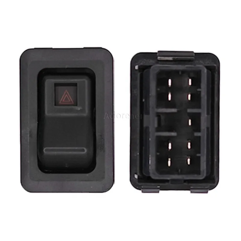 1 PC 9 Pins Hazard Warnig Lamp Switch Fit for Mitsubishi L200 Delica Star Wagon/Van Delica Truck Strada MB561722