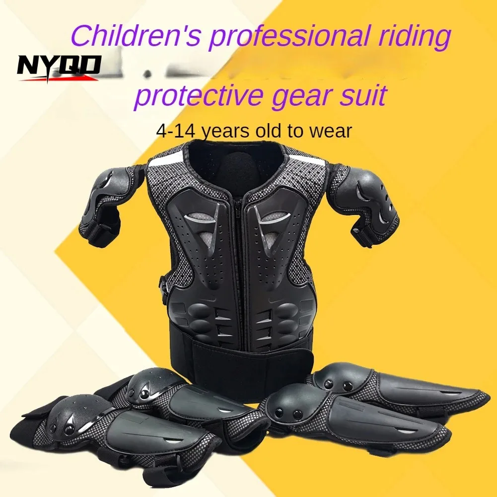 Motorcycle Children's Armor Suit Racing Off-road Protective Gear Extreme Sports Safe Riding Knee Pads Elbow Pads