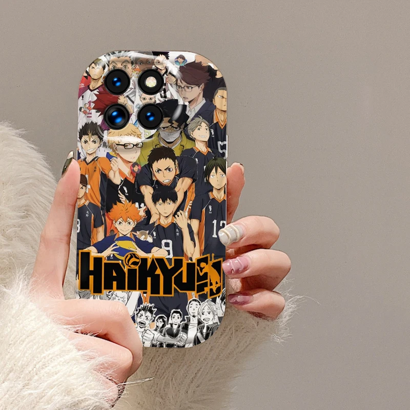 Anime Haikyuu For Xiaomi Mi 14 12 12T 11 Lite Poco M6 X6 X5 X4 X3 Pro GT NFC 5G Wave Oil Cover Phone Case