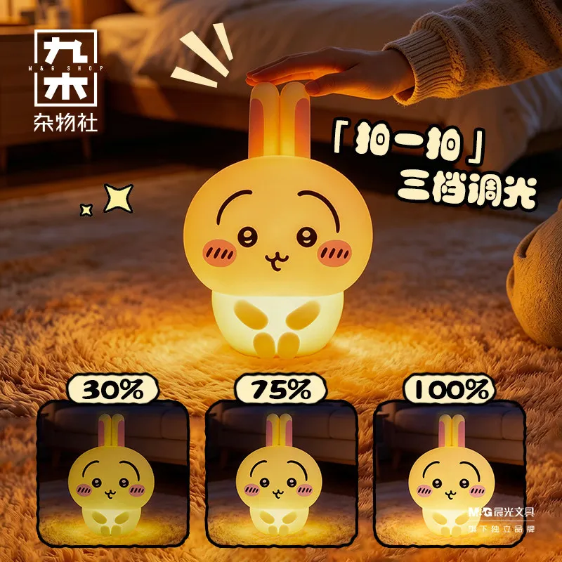 

Cute Chiikawa Night Light Clap Lamp Anime Figure Bedside Atmosphere Light Desktop Ornament Trendy Toy Kids Birthday Holiday Gift