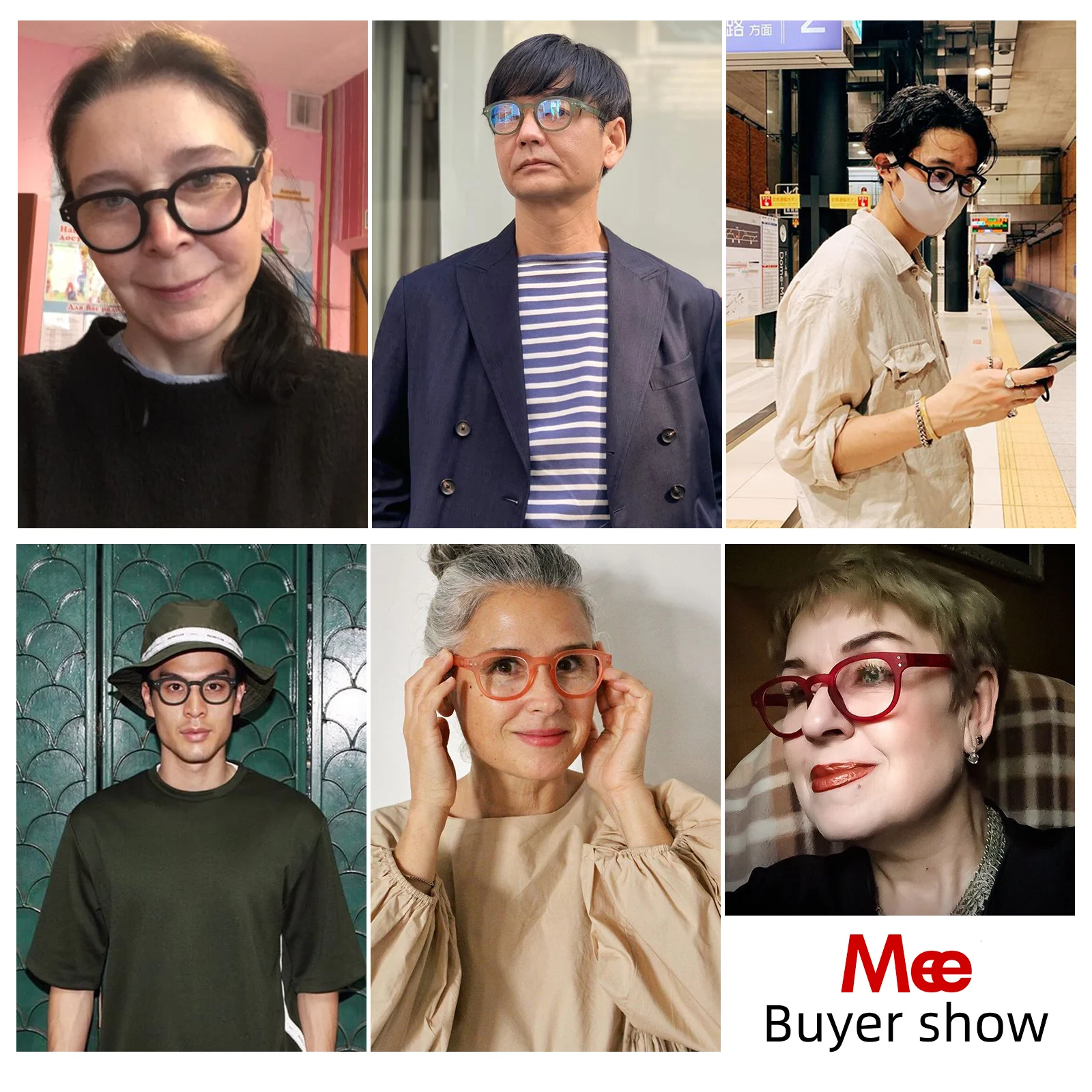 MEESHOW Reading glasses women\'s retro glasses frame vintage glasses Men DEMI presbyopia clearance Sales 1513