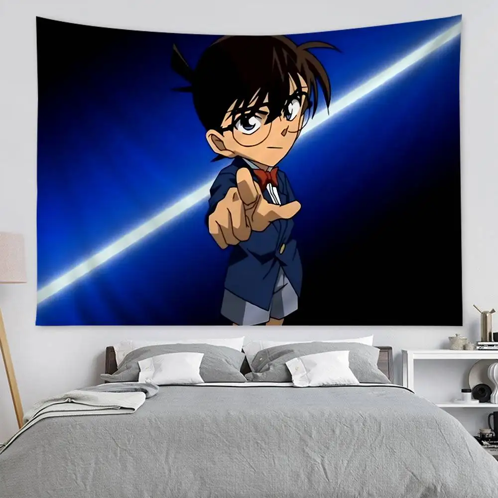 Mystery Comics D-Detective C-Conan Anime Cartoon Tapestry Art Science Fiction Room Home Decor Wall Hanging Sheets