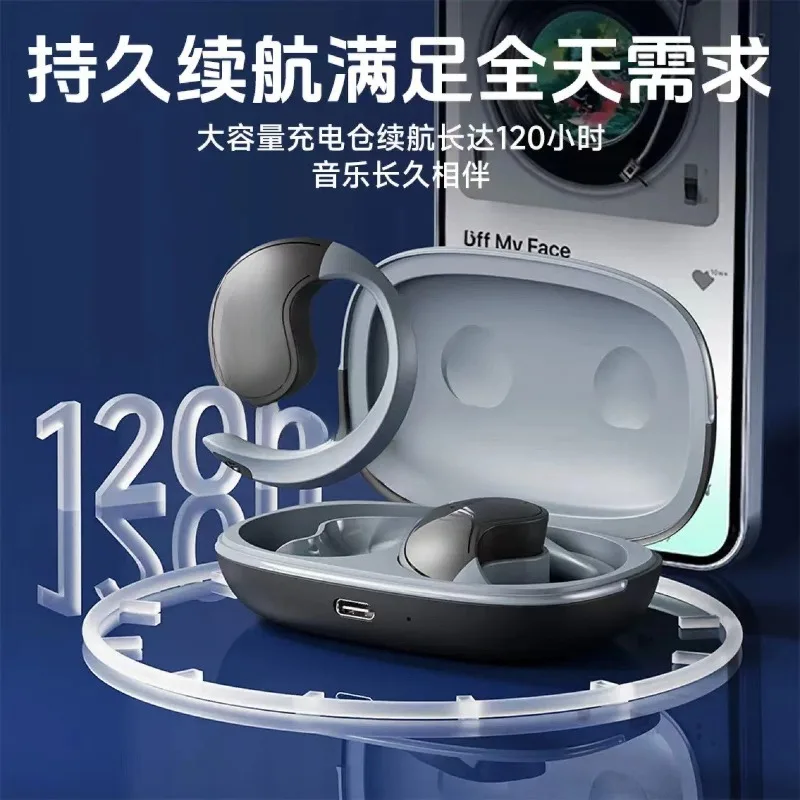 Wireless Bluetooth headset Super long battery life Bone conduction ear clip type noise reduction headset