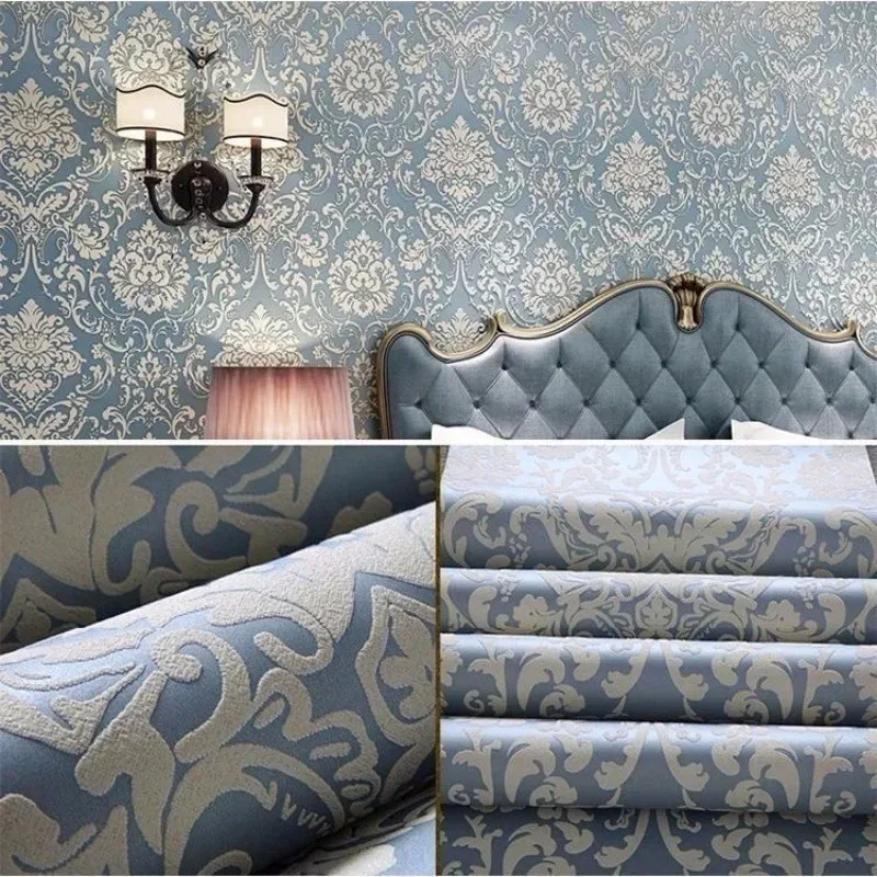 Self Adhesive White Embossed Damask Wallpaper Peel and Stick Plain Solid Color Damask Wall Paper for Bedroom Living Room Decor