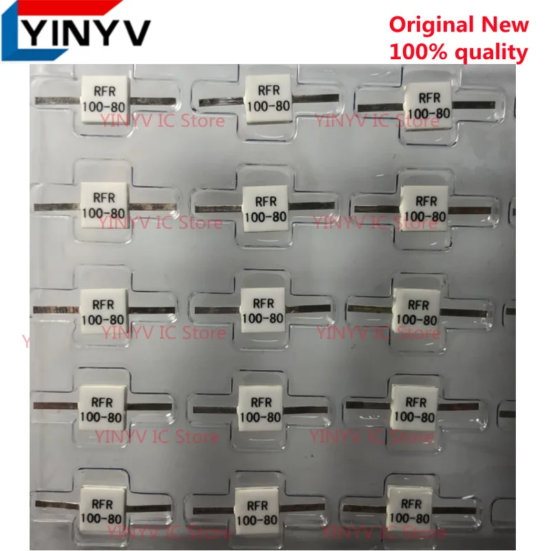 2PCS RFR100-80 RFR 100-80 RFR-100-80 100 Ohms 80W Dummy Load Resistor  80watt 100ohm Flange Resistors RFR100-80R1106 100% New