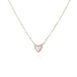 Cute Heart Shell Necklace Choker Pendant for Female Womens Girls Wife Valentine Banquet Party Gift