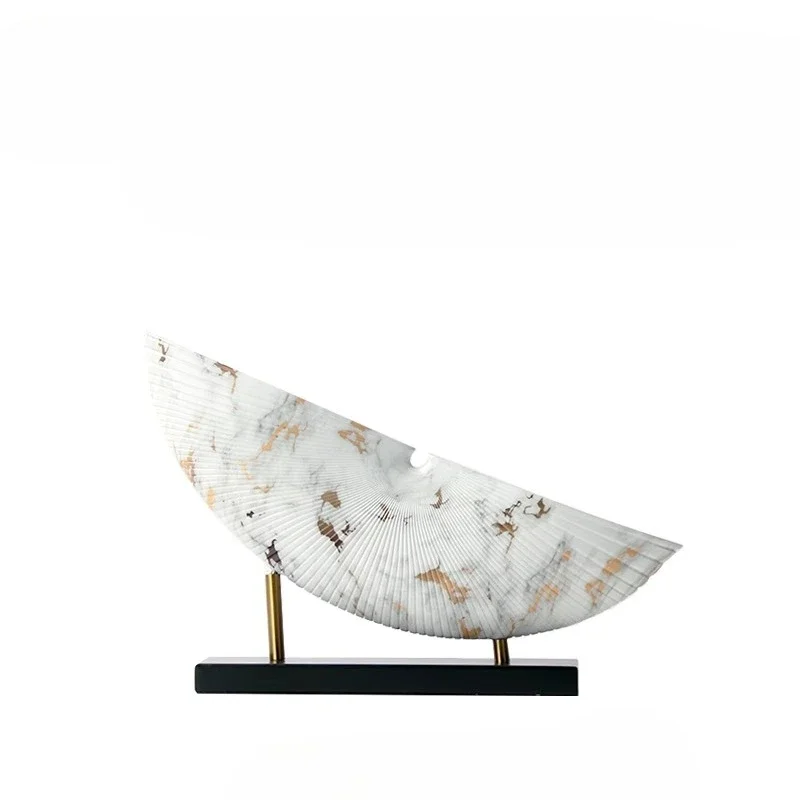 Gold sculpture small ornament, study bookcase display shelf soft decoration