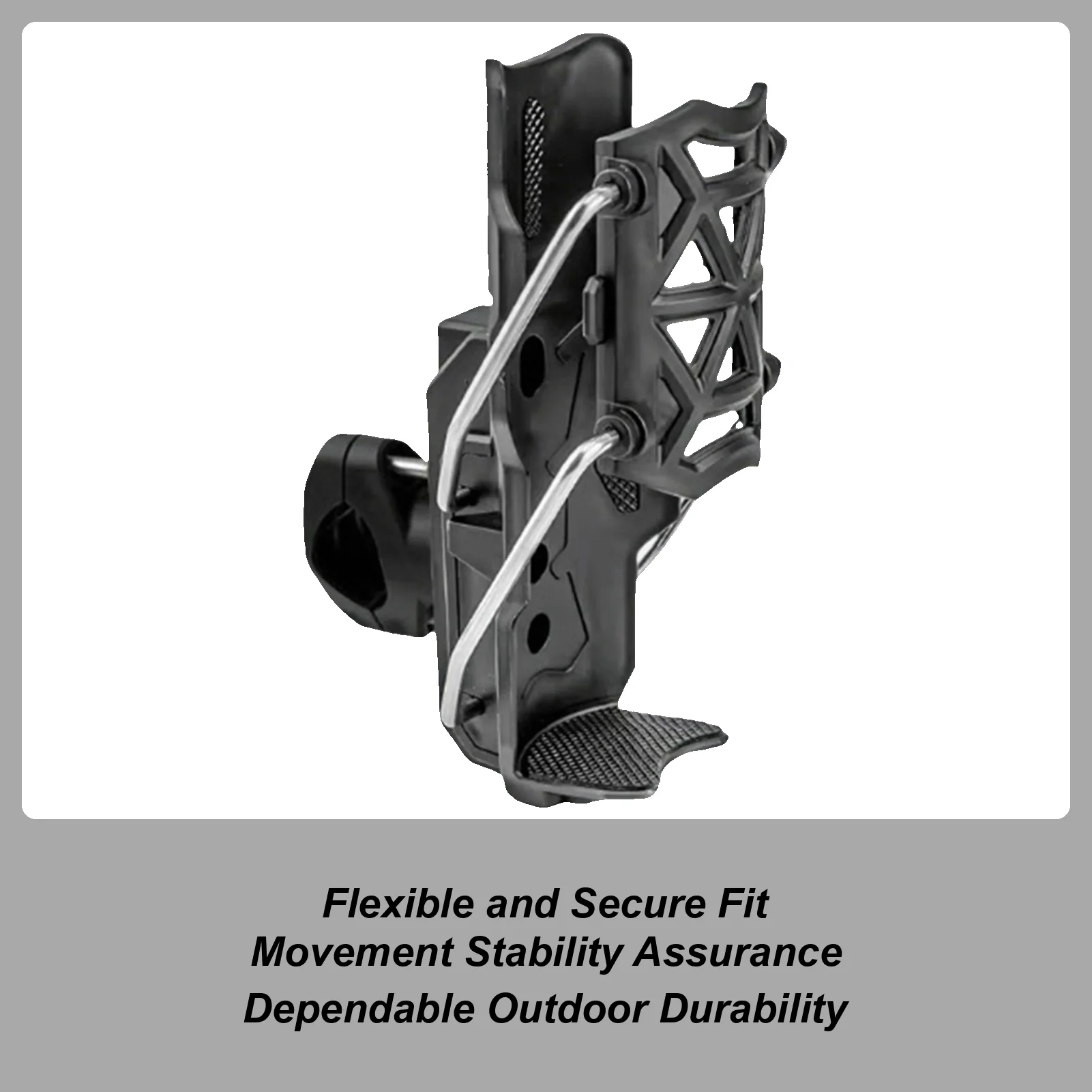 

Water Bottle Holder For Bike Stroller Cup Holder With 0.6-1.56 Inch Metal Clamp Handlebar Mount Adjustable Drink Cage For Push