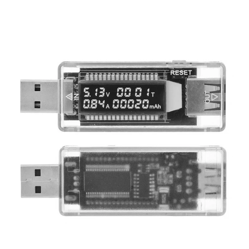 USB voltage and ammeter power capacity mobile power tester KWS-V21