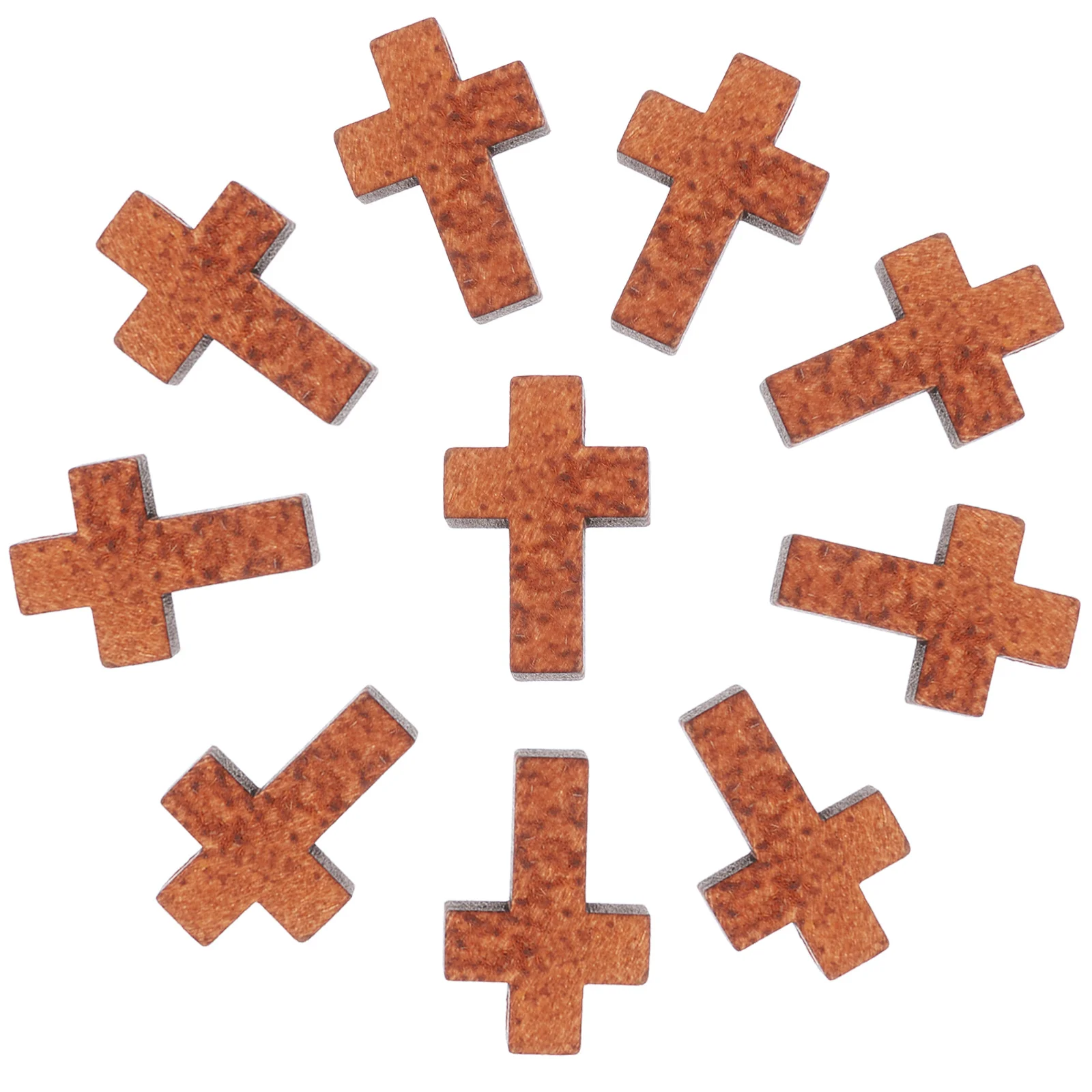 

200Pcs Wood Cross Charms Mini Pendant Classic Design for Jewelry Making DIY Wood Cross Pendant for Necklace Bracelet Key Ring