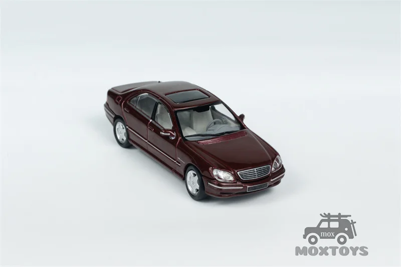 سيارة Tarmac Works 1:64 MB S 55 Bordeaux Red Metallic Diecast Model