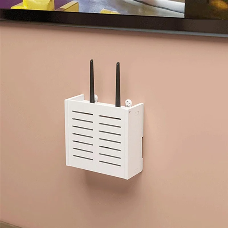 

Настенный ящик для хранения Wi-Fi-маршрутизатора — элегантный кабельный органайзер для домашнего декора