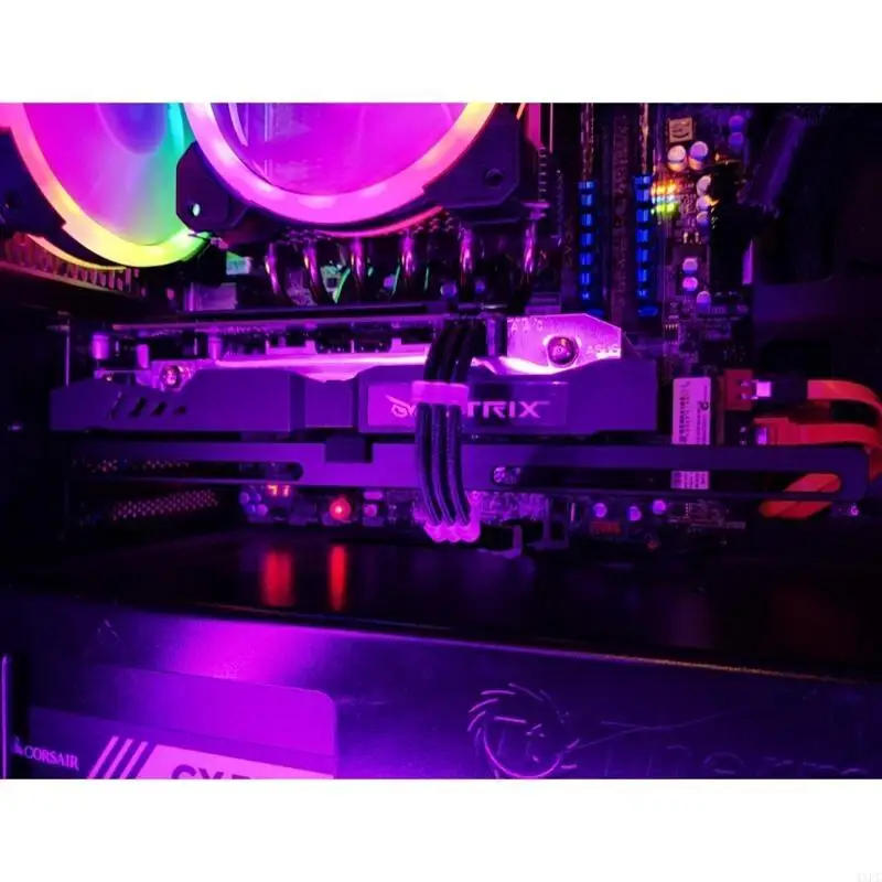 Aluminium L-förmigen Grafikkarte Halter Desktop PC Für Fall GPU Unterstützung Jack PCI Video Karten Stehen Seite Montage halterung