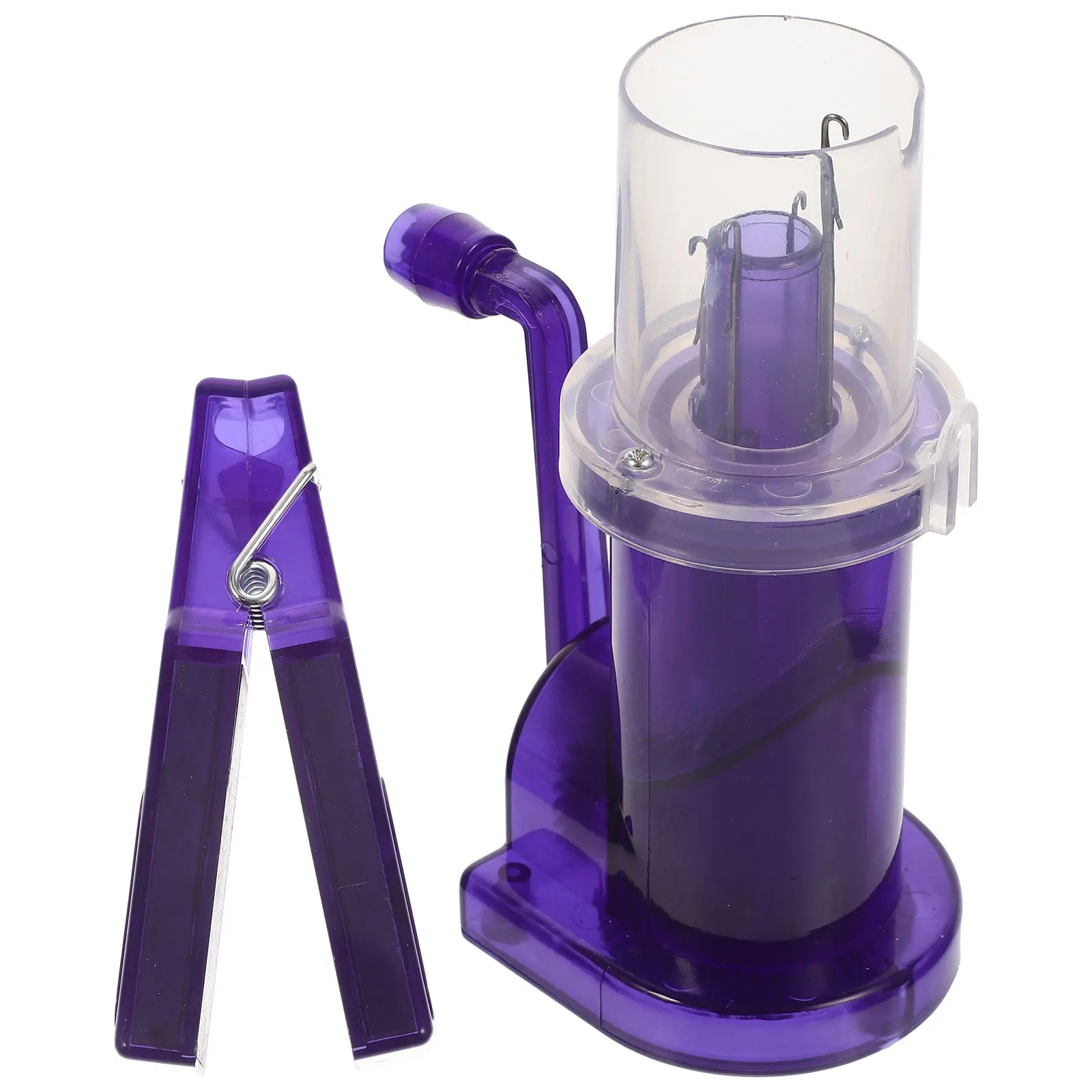 1 Set Hand Crank Yarn Winder Stainless Steel Plastic Diy Knitting Machine For Spiral Loop Fishtail Button Craft Spool Knitter