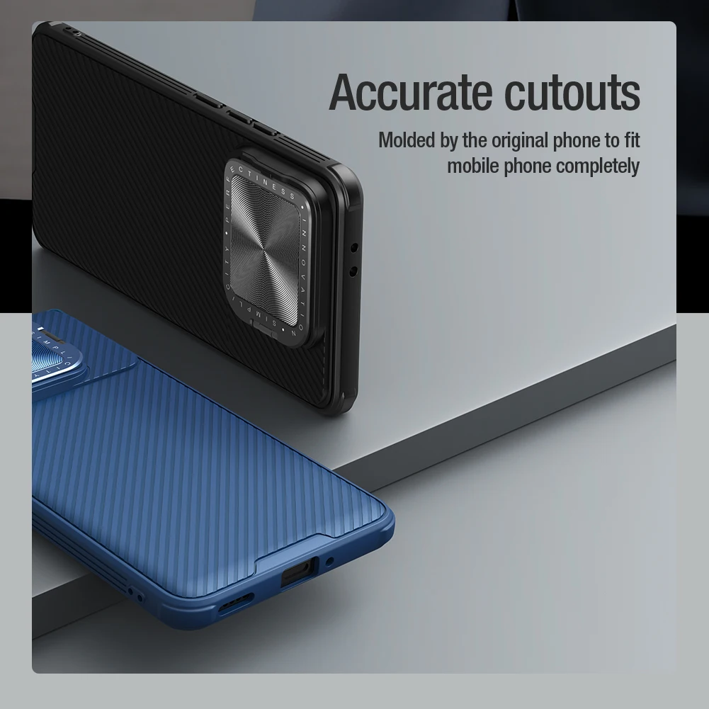 

Чехол для камеры Xiaomi Poco F6 Pro 5G Nillkin с подставкой CamShield Prop Lens 360, полная защита, задняя крышка, чехол для телефона