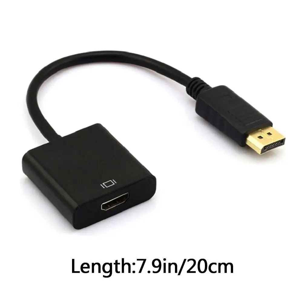 สายอะแดปเตอร์ DP ไปยังหัวแปลงสัญญาณ HDMI แปลง DP เป็น HDMI ไปยังสายเคเบิลดิจิทัลตัวเมีย1080P ทีวี DisplayPort สาย HDMI HD P1B3