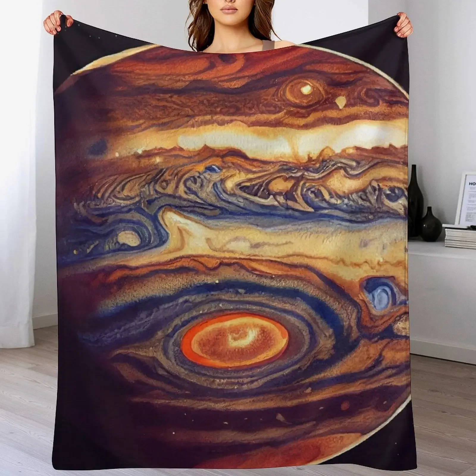 

Jupiter Throw Blanket Shaggy Furry Soft Blanket for Bedroom Living Room