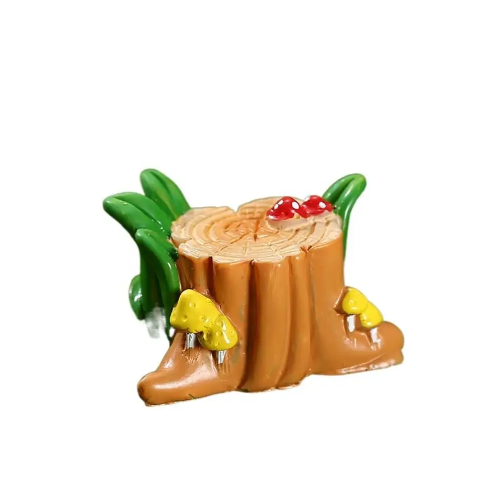 

Creative Cute Simulation Tree Stump Cartoon DIY Resin Small Tree Stump Tree Stump Shape Tree Stump Ornaments