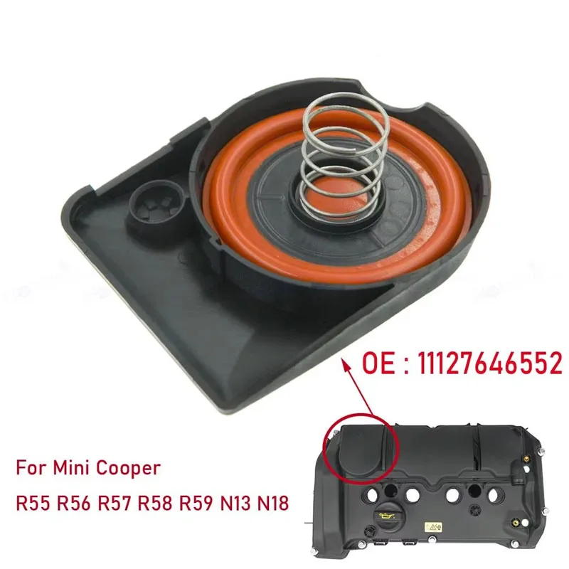 11127646552 11127646553 For Mini Cooper N13 N18 R55 R56 R57 R58 R59 Engine PCV Valve Cover Repair Kit Valve Cap With Membrane